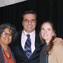 From left: Dr. Naushira Pandya, Dr. John Symeonides, and 1st place Poster Case winner Dr. Elizabeth Hames during annual awards luncheon